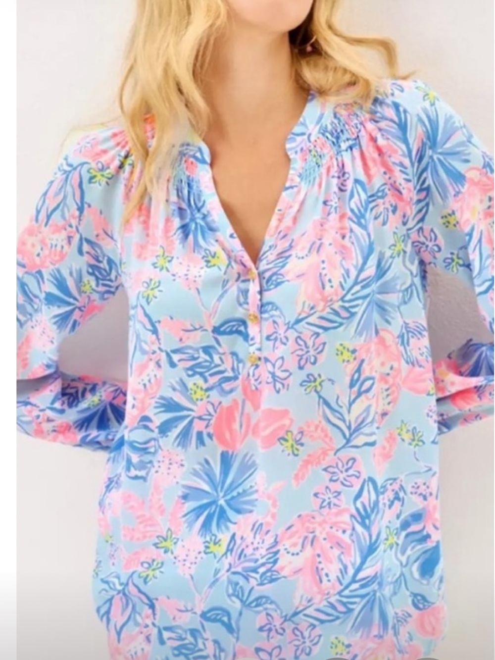 NWT Lilly Pulitzer Elsa Silk Top Sz XL